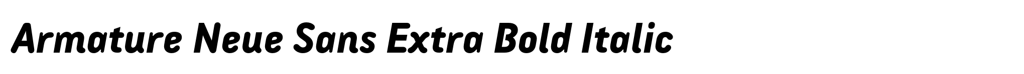 Armature Neue Sans Extra Bold Italic image